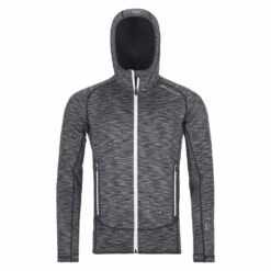 Ortovox Mens Space Dyed Grey Fleece Hoody